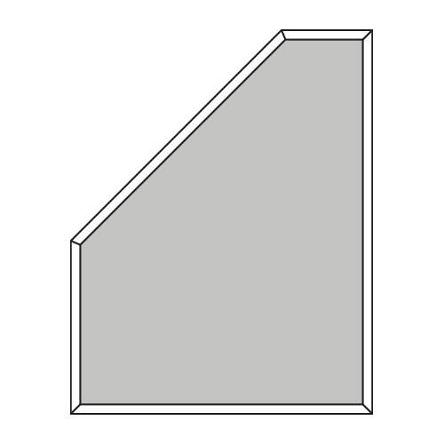 Pentagono rettangolo sinistro