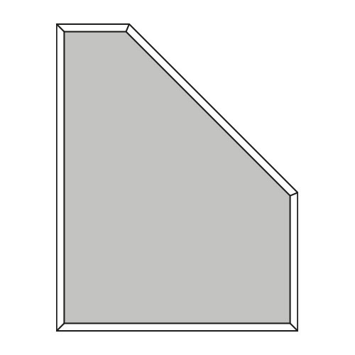 Pentagono rettangolo destro