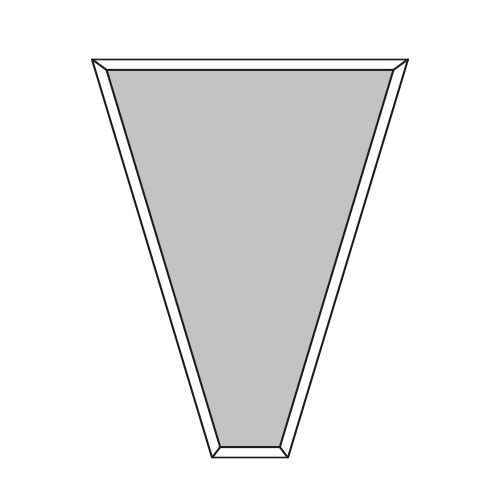 Trapezio lato inferiore inclinato